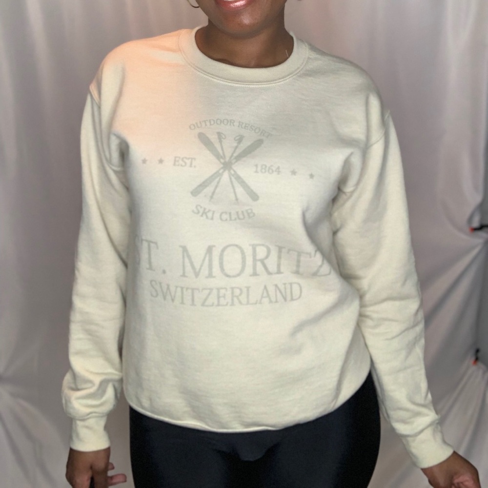 “St.Moritz “ slogan Sweatshirt